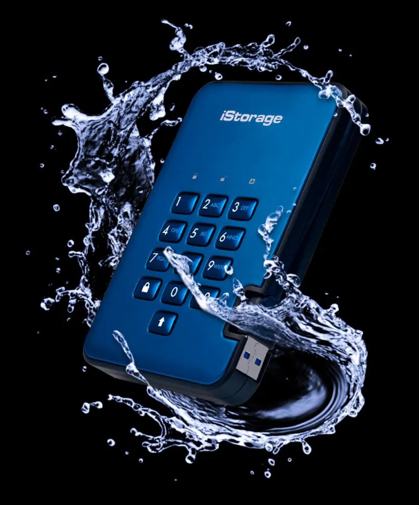 כרטיס לזיכרון נייד מוצפן מעוצב iStorage diskAshur2 SSD 256-bit - Black