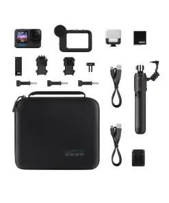 מצלמת אקסטרים 5.3K ומייצב HyperSmooth 6.0 כולל מיקרופון ייעודי להפחתת רעשי סביבה GoPro | HERO12 Black Creator Edition