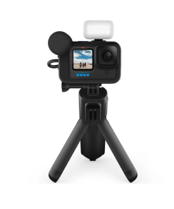 מצלמת אקסטרים 5.3K ומייצב הוידאו HyperSmooth כולל פנס מוט ומסגרת GoPro | HERO11 Black Creator Edition