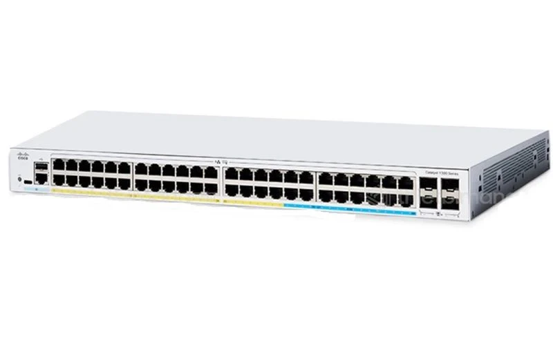 מתג חכם סיסקו 48 יציאות מתג שולחני Cisco | C1300-48T-E-2G | PoE | 48-Port Switch | Catalyst 1300 Series