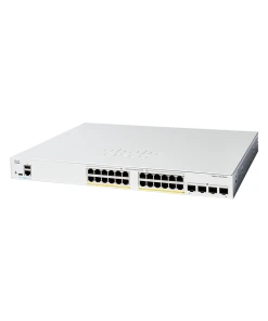 מתג סיסקו 24 יציאות מתג שולחני Cisco | C1300-24FP-4G | PoE | 24-Port Switch | Catalyst 1300 Series
