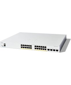 מתג סיסקו 24 יציאות מתג שולחני Cisco | C1300-24P-2G | PoE | 24-Port Switch | Catalyst 1300 Series