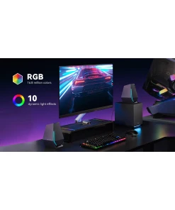 רמקול גיימינג עם אפקטים של תאורה ותאימות Bluetooth בצבע שחור Edifier | EDF701008b | G1500 MAX - 2.1 Desktop Gaming Speakers