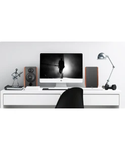 רמקולי מדף עם יציאת סאב-וופר לחוויית שמע משודרגת בצבע חום Edifier | EDFR1700BTSbr | R1700BTs - Bluetooth Bookshelf Speakers