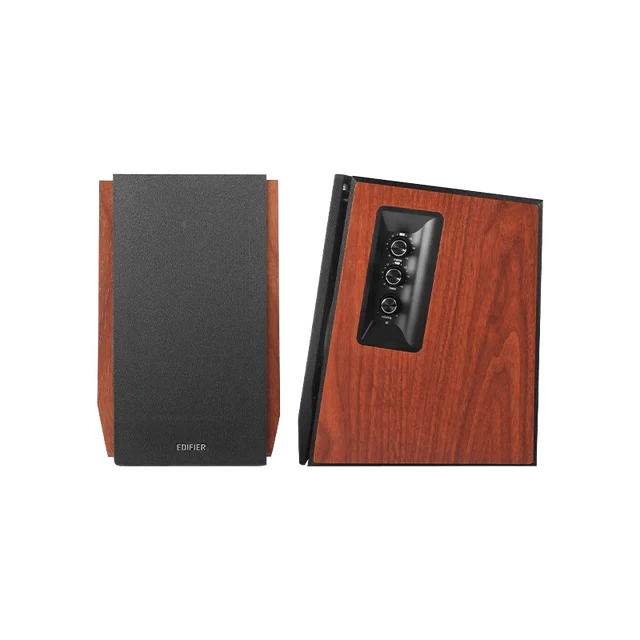 רמקולי מדף עם יציאת סאב-וופר לחוויית שמע משודרגת בצבע חום Edifier | EDFR1700BTSbr | R1700BTs - Bluetooth Bookshelf Speakers