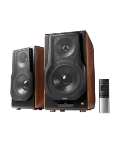 רמקולים חזקים עם תמיכה ב-Hi-Res וחיבור Bluetooth בצבע חום Edifier | EDF100078br | S3000MKII - Premium 2.0 Speaker System