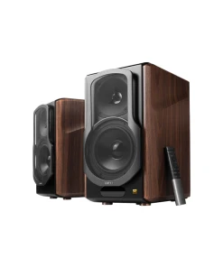 רמקולים חזקים עם תמיכה ב-Hi-Res וחיבורי Bluetooth בצבע חום Edifier | EDFS2000MIIIbr | S2000MKIII New Classic Hi-Fi Active Speaker