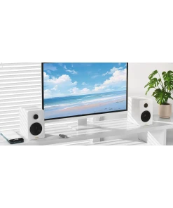 רמקולים מדפיים Bluetooth באיכות גבוהה עם תמיכה ב-Hi-Res בצבע לבן Edifier | EDF100074w | M60 - DT Bluetooth Bookshelf Speaker HiRes