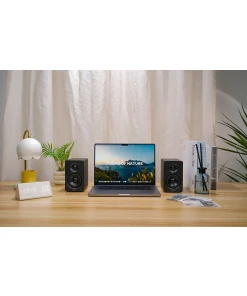 רמקולים מדפיים Bluetooth באיכות גבוהה עם תמיכה ב-Hi-Res בצבע שחור Edifier | EDF100074b | M60 - DT Bluetooth Bookshelf Speaker HiRes