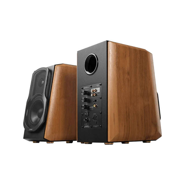 רמקולים מדפיים בעוצמה גבוהה עם תמיכה ב-Hi-Res בצבע חום Edifier | EDFS1000MKIIbr | S1000MKII - Powered Bookshelf Speakers