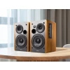 רמקולים מדפיים חיבורי AUX כפולים בצבע חום Edifier | EDFR1280Tbr | R1280T - Powerful Bookshelf Speakers - Retro