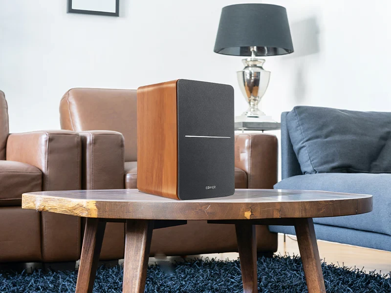 רמקולים מדפיים חיבורי AUX כפולים בצבע לבן Edifier | EDFR1280Tw | R1280T - Powerful Bookshelf Speakers - Retro