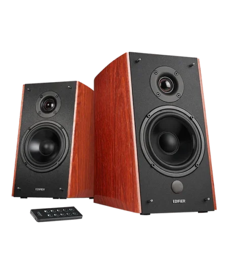 רמקולים מדפיים עם חיבורי Bluetooth ו-Optical בצבע חום Edifier | EDF100021br | R2000DB - Powered BT Bookshelf Speakers
