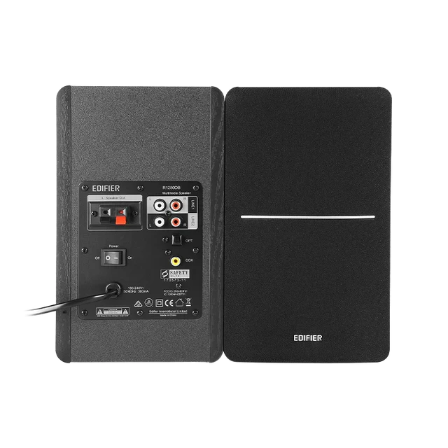 רמקולים מדפיים עם חיבורי Bluetooth ו-Optical בצבע שחור Edifier | EDF100016b | R1280DB - Powerful Bookshelf Speakers