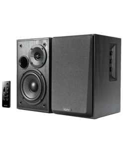 רמקולים מדפיים עם כניסות מיקרופון לשימוש ביתי או לאירועים בצבע שחור Edifier | EDF100048b | R1580MB - Active 2.0 Bookshelf Speaker Set