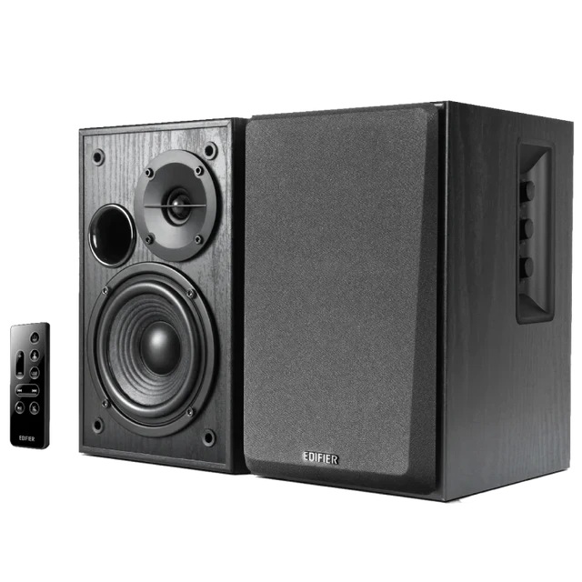 רמקולים מדפיים עם כניסות מיקרופון לשימוש ביתי או לאירועים בצבע שחור Edifier | EDF100048b | R1580MB - Active 2.0 Bookshelf Speaker Set רמקולים מדפיים עם כניסות מיקרופון לשימוש ביתי או לאירועים בצבע שחור Edifier | EDF100048b | R1580MB - Active 2.0 Bookshelf Speaker Set