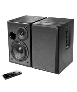 רמקולים מדפיים עם כניסות מיקרופון לשימוש ביתי או לאירועים בצבע שחור Edifier | EDF100048b | R1580MB - Active 2.0 Bookshelf Speaker Set