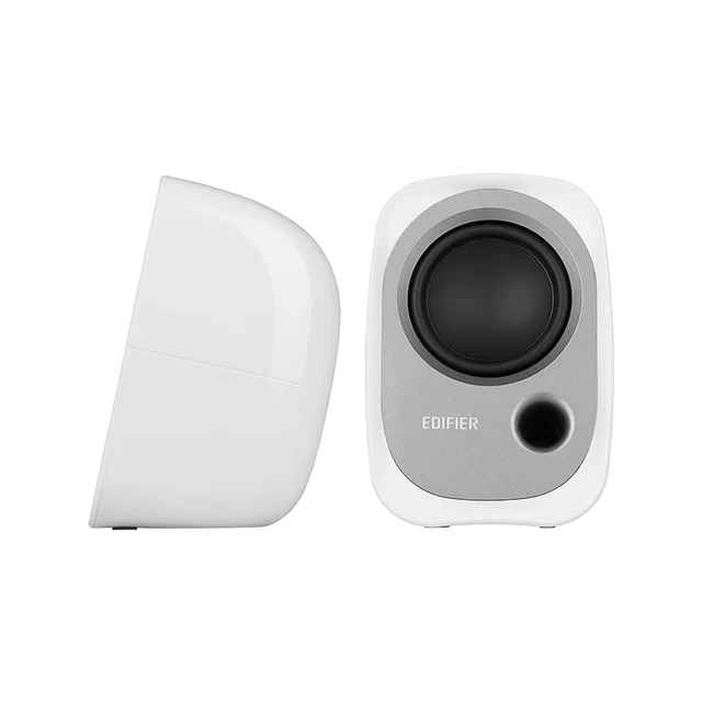 רמקולים קומפקטיים למחשב נייח ונייד חיבור USB בצבע לבן Edifier | EDFR12Uw | R12U - USB Powered Speakers