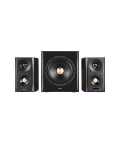 רמקולים קומפקטיים + סאב עם איכות שמע מעולה בצבע חום Edifier | EDF100040br | S350DB - Bookshelf Speaker+Sub 2.1 Speaker